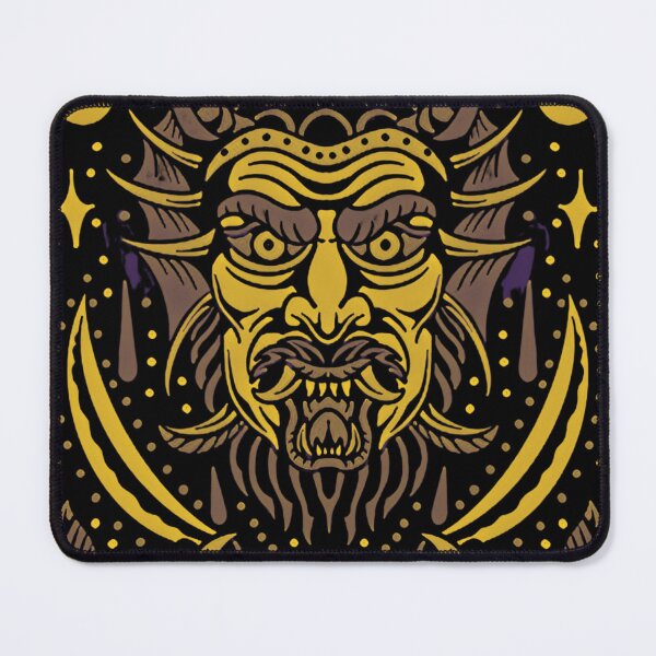 Item preview,  Tattoo Style Krampus Vintage Retro - Yellow Brown designed and sold by Georgy09.
