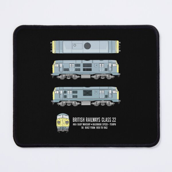 Item preview, British Railways Class 22 Baby Warship Train Locomotive Diagram Gift designed and sold by Maljonic.