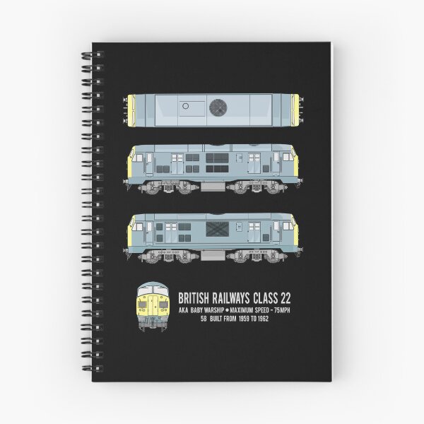 Item preview, British Railways Class 22 Baby Warship Train Locomotive Diagram Gift designed and sold by Maljonic.