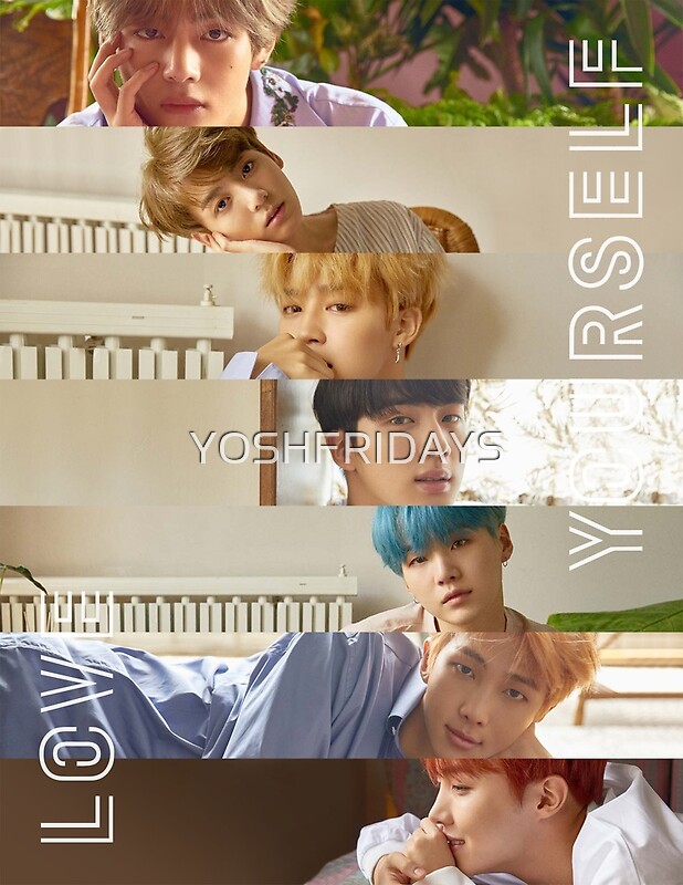 "BTS LOVE YOURSELF HER L VERSION" Metal Prints by