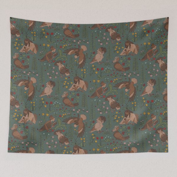 Item preview, Harpies and flowers designed and sold by tanaudel.