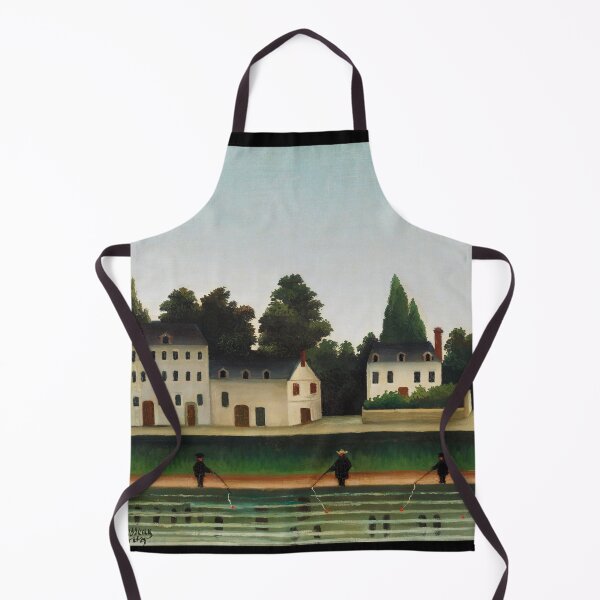 Item preview, Landscape and Four Fisherman (Paysage et quatre pêcheurs à la ligne) by Henri Rousseau. Original from Barnes Foundation. Digitally enhanced by rawpixel. designed and sold by Design Repo.