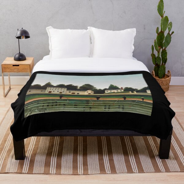 Item preview, Landscape and Four Fisherman (Paysage et quatre pêcheurs à la ligne) by Henri Rousseau. Original from Barnes Foundation. Digitally enhanced by rawpixel. designed and sold by Design Repo.