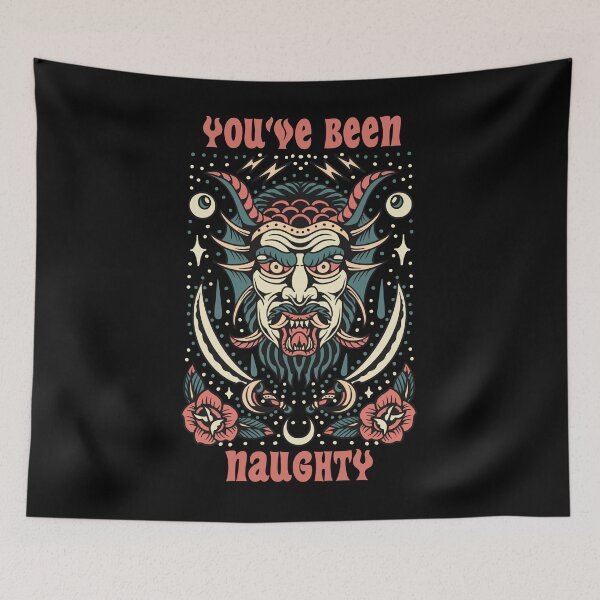 Item preview, Krampus Retro Vintage - You've Been Naughty - Tattoo Style  designed and sold by Georgy09.
