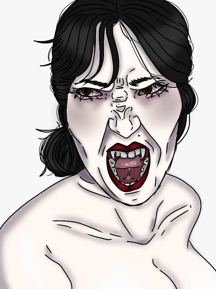 Vampire Sticker For Sale By Necromorgue Redbubble 0657