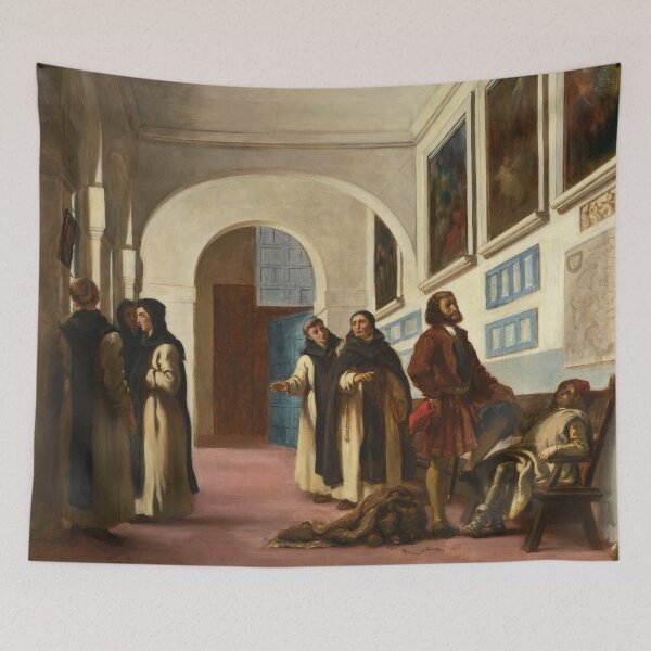 Item preview, Christopher Columbus and His Son at La Rábida | Eugene Delacroix | 1838 History Art designed and sold by CJET.