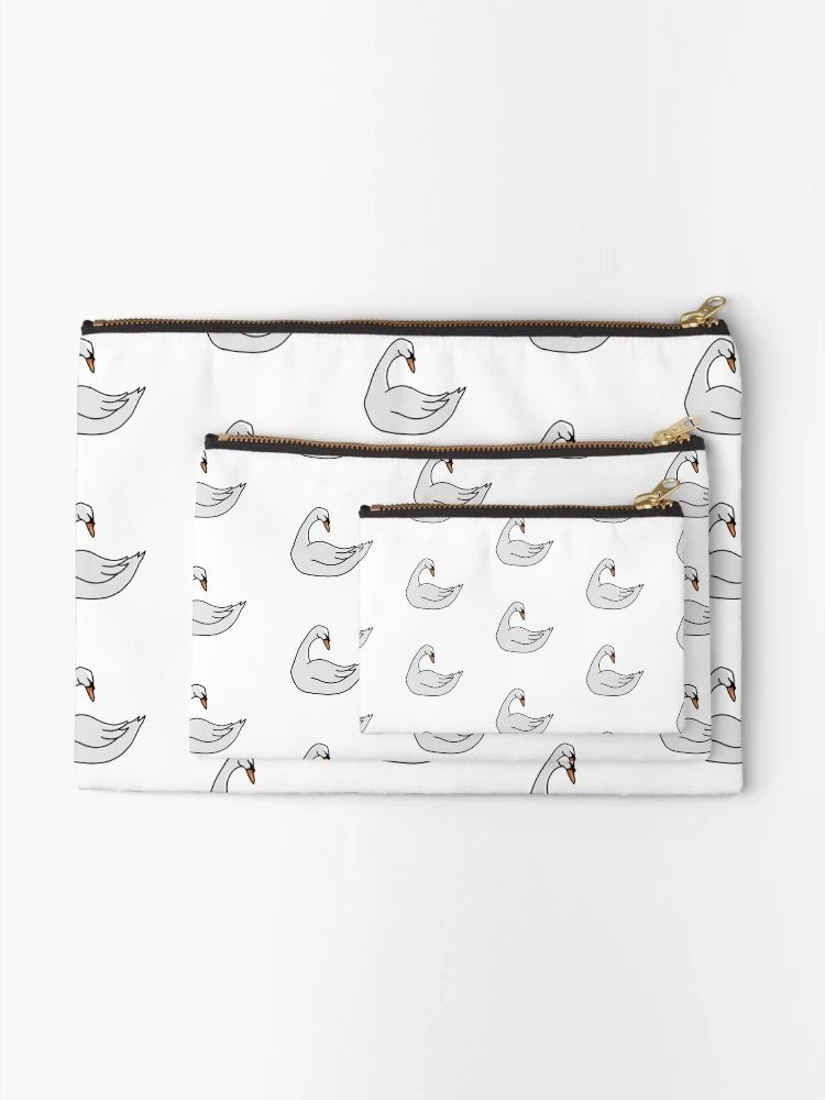 Thumbnail 2 of 4, Zipper Pouch, Swan designed and sold by Reeseworks.