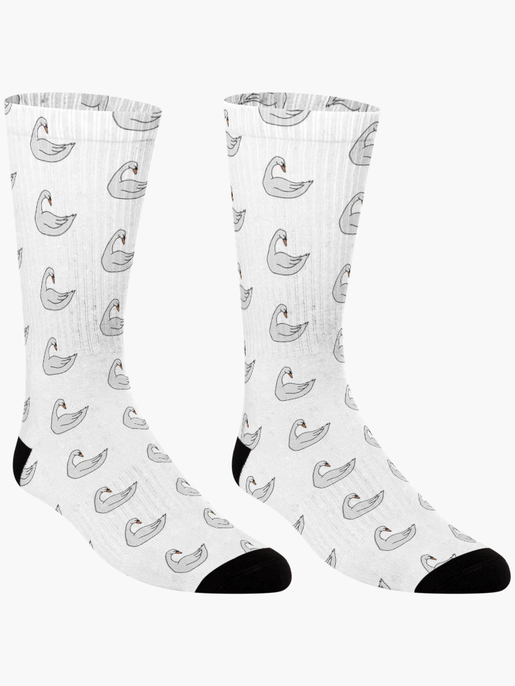 Thumbnail 3 of 5, Socks, Swan designed and sold by Reeseworks.