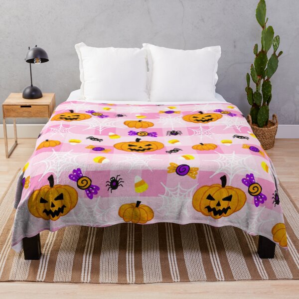 Item preview, Pastel Halloween Pink Plaid Pattern designed and sold by Julie Erin Designs.
