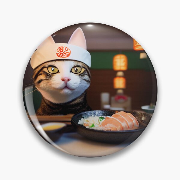 Item preview, Cute Sushi Cat Kawaii-Kawaii Sushi Cat-Cute Cat Eating Sushi  designed and sold by hassendz.
