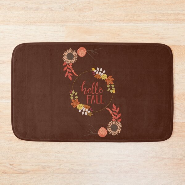 Item preview, Hello Fall, Floral and Autumn Leaves designed and sold by for-dreams-sake.