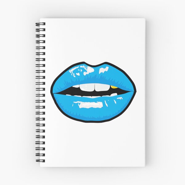 Item preview, Blue lipstick | Blue lips with gold tooth designed and sold by Giovanni-c.