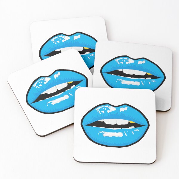 Item preview, Blue lipstick | Blue lips with gold tooth designed and sold by Giovanni-c.