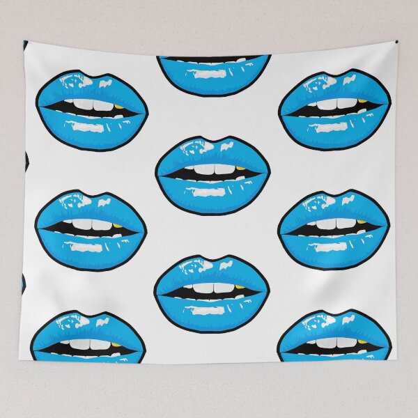 Item preview, Blue lipstick | Blue lips with gold tooth designed and sold by Giovanni-c.