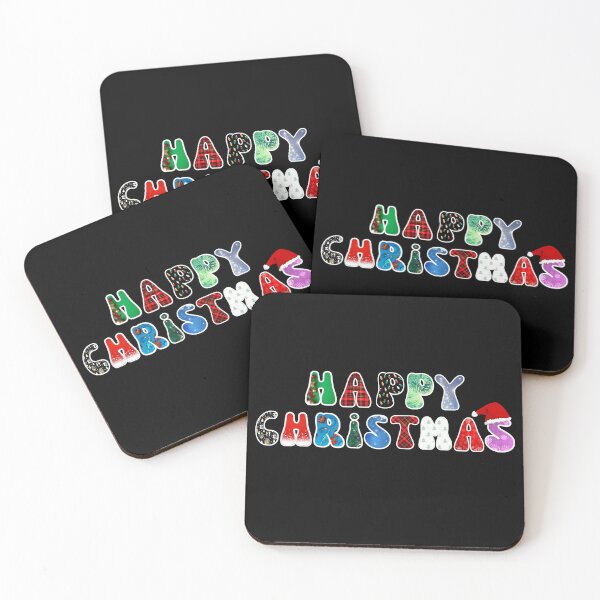 Item preview, Christmas Themed Picture Font Santa Hat Happy Christmas  designed and sold by BearCaveDesigns.