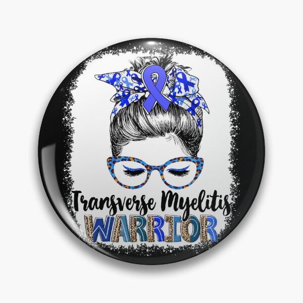 Item preview, Messy Bun Leopard Transverse Myelitis Warrior designed and sold by rechardtee.