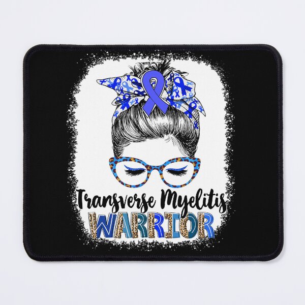 Item preview, Messy Bun Leopard Transverse Myelitis Warrior designed and sold by rechardtee.