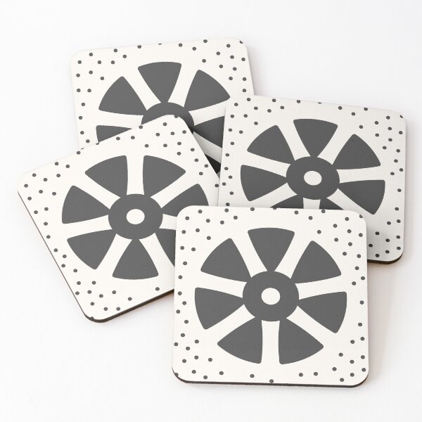 Item preview, Whimsical Boho pattern. Original retro boho pattern. Minimalist charcoal and cotton white trendy pattern. designed and sold by ChrisiMM.