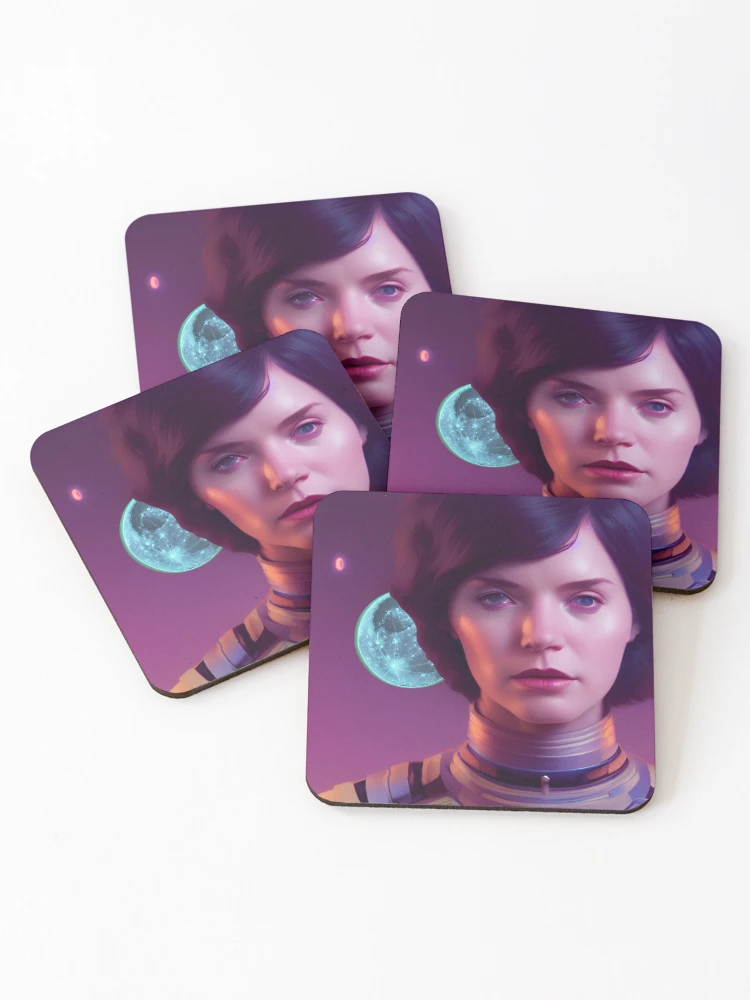 Thumbnail 1 of 5, Coasters (Set of 4), Captain Lisa Incharge designed and sold by TiltedCode.