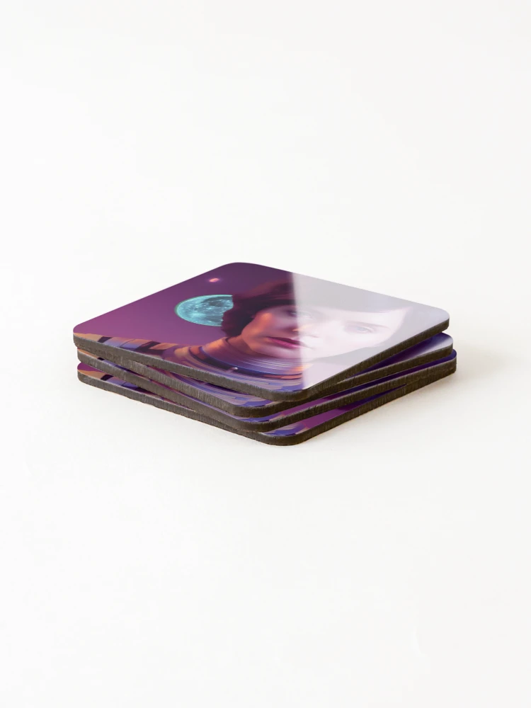 Thumbnail 4 of 5, Coasters (Set of 4), Captain Lisa Incharge designed and sold by TiltedCode.