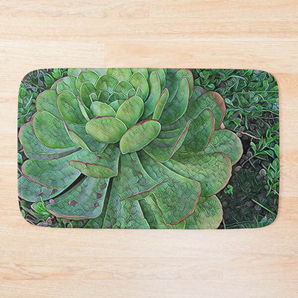 Item preview, Coily Succulent with Pink Flowers - Plant Photography designed and sold by MistyMorningsOR.