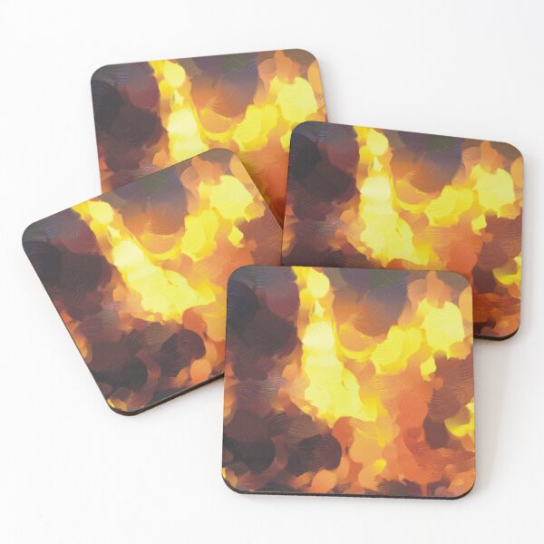 Item preview, Oil Paint Burning Yellow Camp Fire designed and sold by gkillerb.