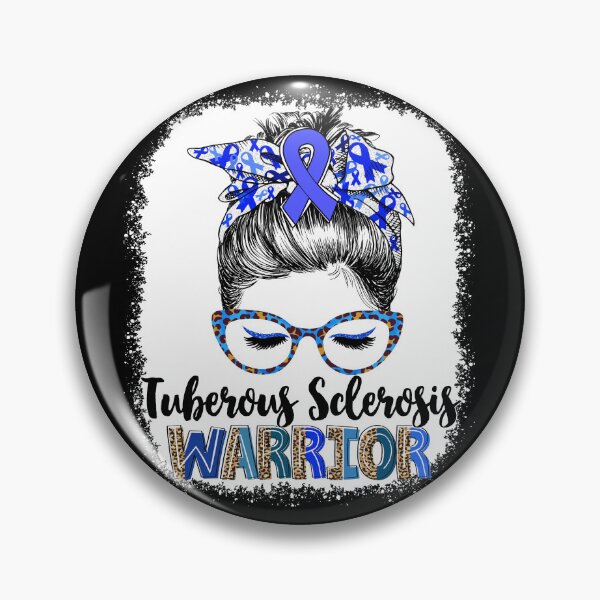 Item preview, Messy Bun Leopard Tuberous Sclerosis Warrior designed and sold by rechardtee.