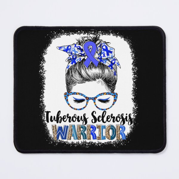 Item preview, Messy Bun Leopard Tuberous Sclerosis Warrior designed and sold by rechardtee.