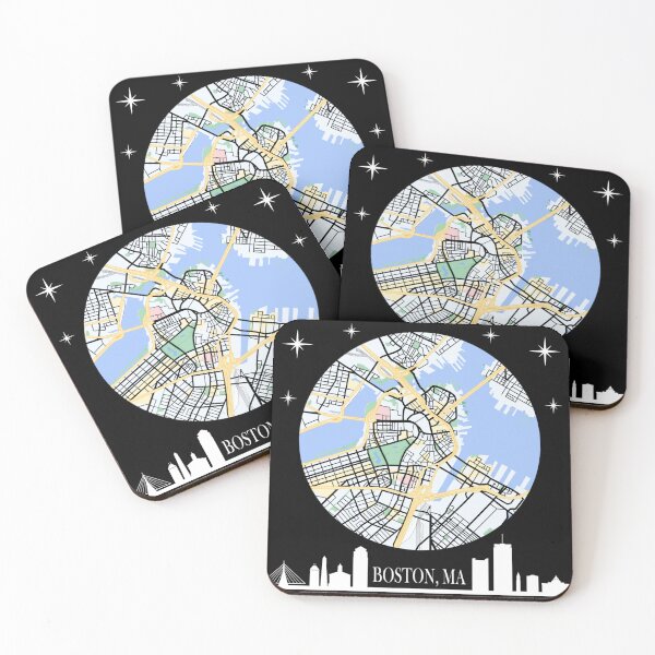 Item preview, Boston Map designed and sold by Boy-Wandered.