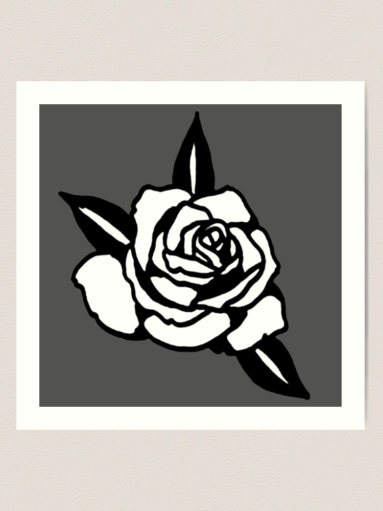 Silhouette Rose Tattoo From Idea To Stencil (FREE STENCIL INCLUDED