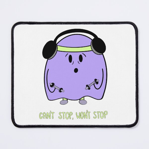 Item preview, “Can’t Stop, Won’t Stop” Cute Ghost Working Out designed and sold by artttbysar.