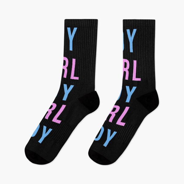 Item preview, BOY GENDER REVEAL SOCKS It's a BOY!  BOY designed and sold by SOCKSbySBD.