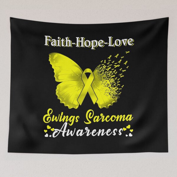 Item preview, Faith Hope Love Butterfly Ewings Sarcoma Awareness designed and sold by Gillosina.