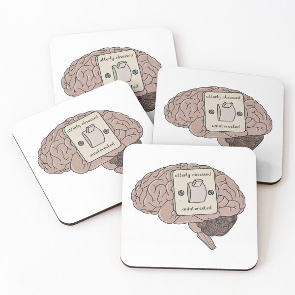 Item preview, brain obsessed or uninteressed designed and sold by OneTeeTee.