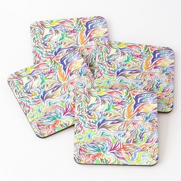 Item preview, ABSTRACT FLAMES TILES ILLUSTRATION designed and sold by CheeryDK.