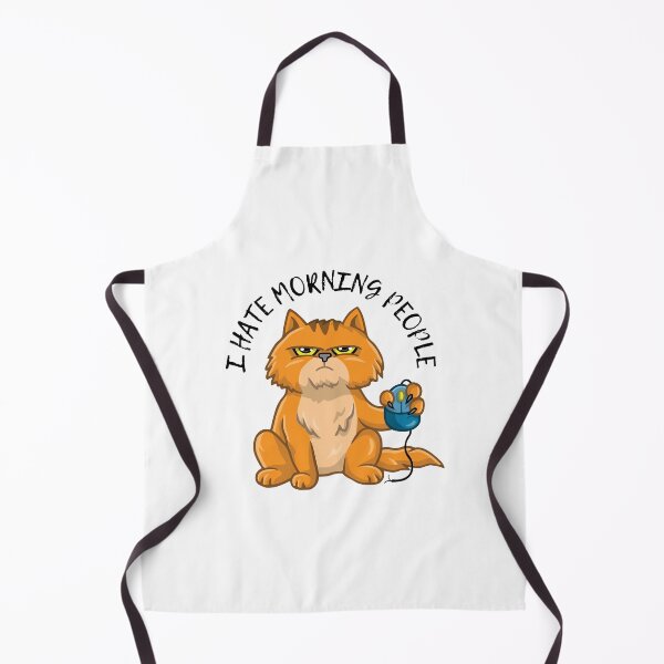 Item preview, i hate morning people or mornings or people coffee cat designed and sold by bhsysfshop.