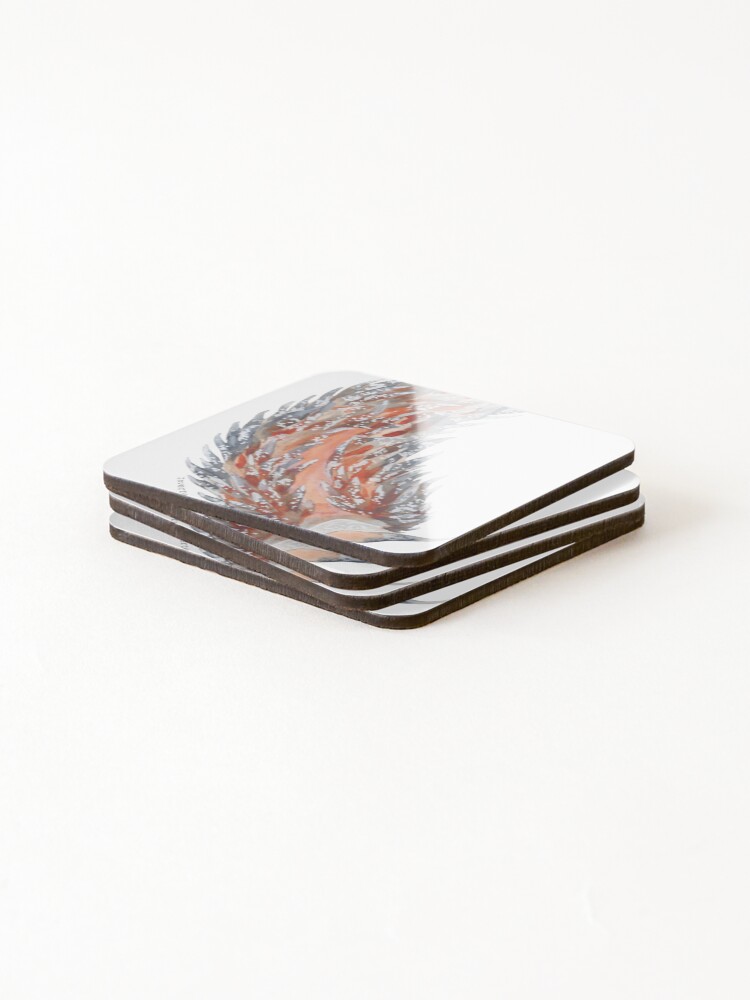 Thumbnail 4 of 5, Coasters (Set of 4), Shag-Rug Nudibranch designed and sold by Inverted-Ink.