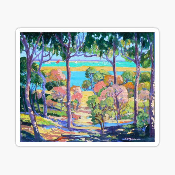 Town of 1770 View from Captain Cook's Lookout Sticker