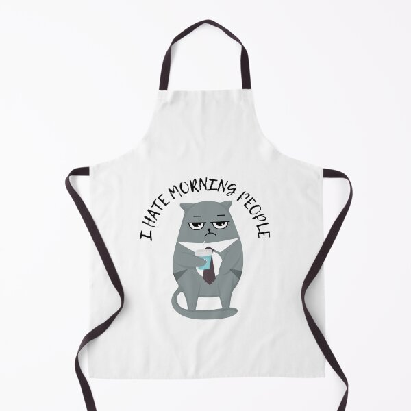 Item preview, i hate morning people or mornings or people coffee cat designed and sold by bhsysfshop.