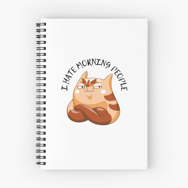 Item preview, i hate morning people or mornings or people coffee cat designed and sold by bhsysfshop.