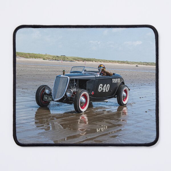 Item preview, Zoomed In - Vintage Hot Rod Association at Pendine Sands Beach Race. Car 640 in 2022 designed and sold by stevehuggett.