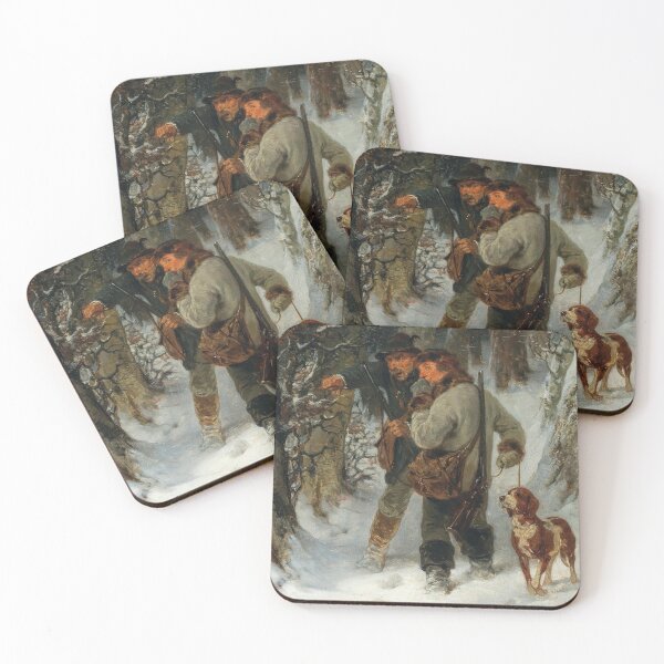 Item preview, Looking for the Game | Hugo Kauffmann | 1872 German Hunting Art designed and sold by CJET.