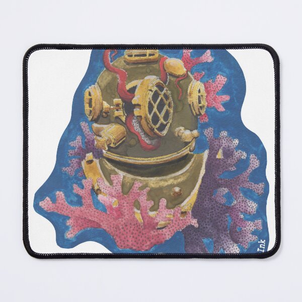 Item preview, Mk. V Dive Helmet with California Hydrocoral designed and sold by Inverted-Ink.