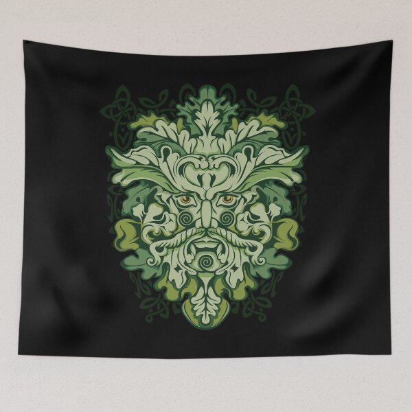 Item preview, Green Man Celtic Pagan Mythology God Irish Scottish Wicca designed and sold by BluePagan.