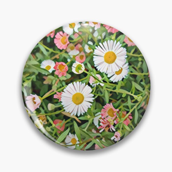 Item preview, Bloom of White and Pink Fleabane Daisy Flowers designed and sold by TastyTonic.