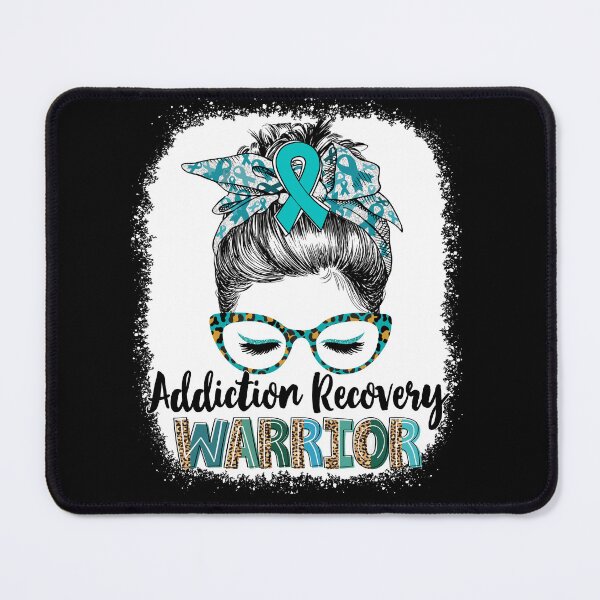 Item preview, Messy Bun Leopard Addiction Recovery Warrior designed and sold by rechardtee.
