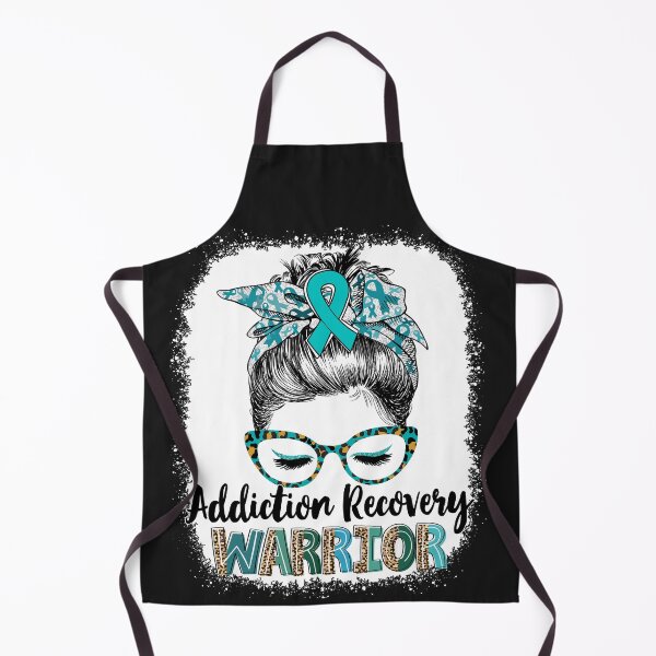 Artikelvorschau, Messy Bun Leopard Addiction Recovery Warrior entworfen und verkauft von rechardtee.