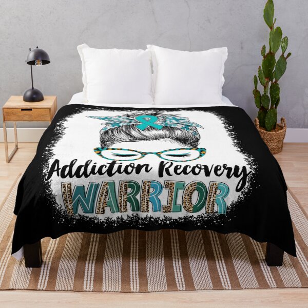 Item preview, Messy Bun Leopard Addiction Recovery Warrior designed and sold by rechardtee.