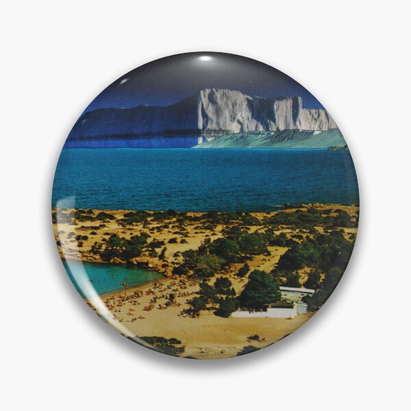 Item preview, Surreal handmade collage "Iceberg Town" designed and sold by Everna-more.
