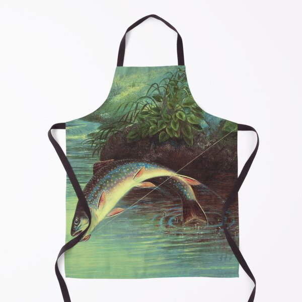 Item preview, Leaping Brook Trout chromolithograph by Samuel Kilbourne (1874). From Museum of New Zealand designed and sold by mbuz90.
